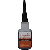 Let's Bond 0.5 oz Black Premium Cyanoacrylate, Rubber Toughened, 300 CPS
