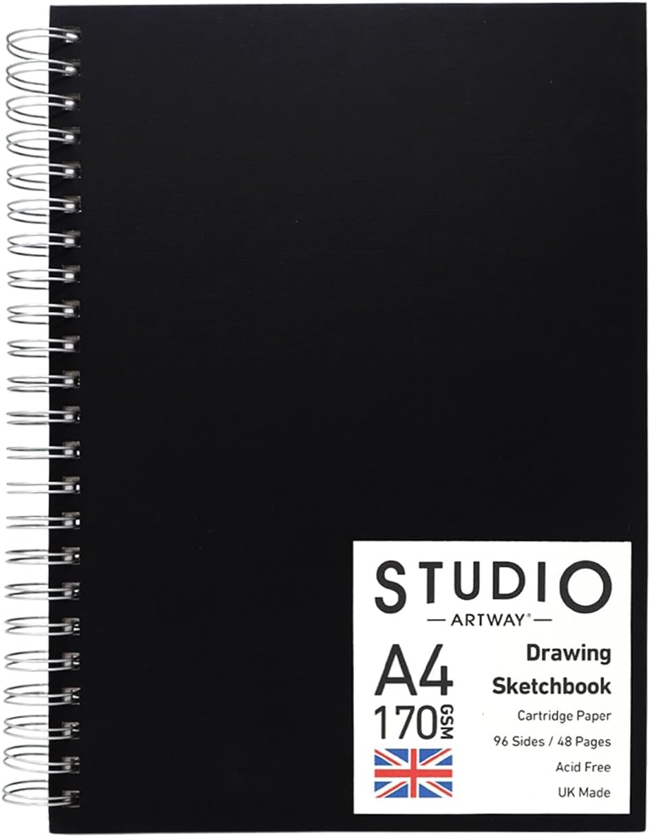 Artway Studio A4 Portrait Sketchbook 48 Pages 170gsm Spiral Bound