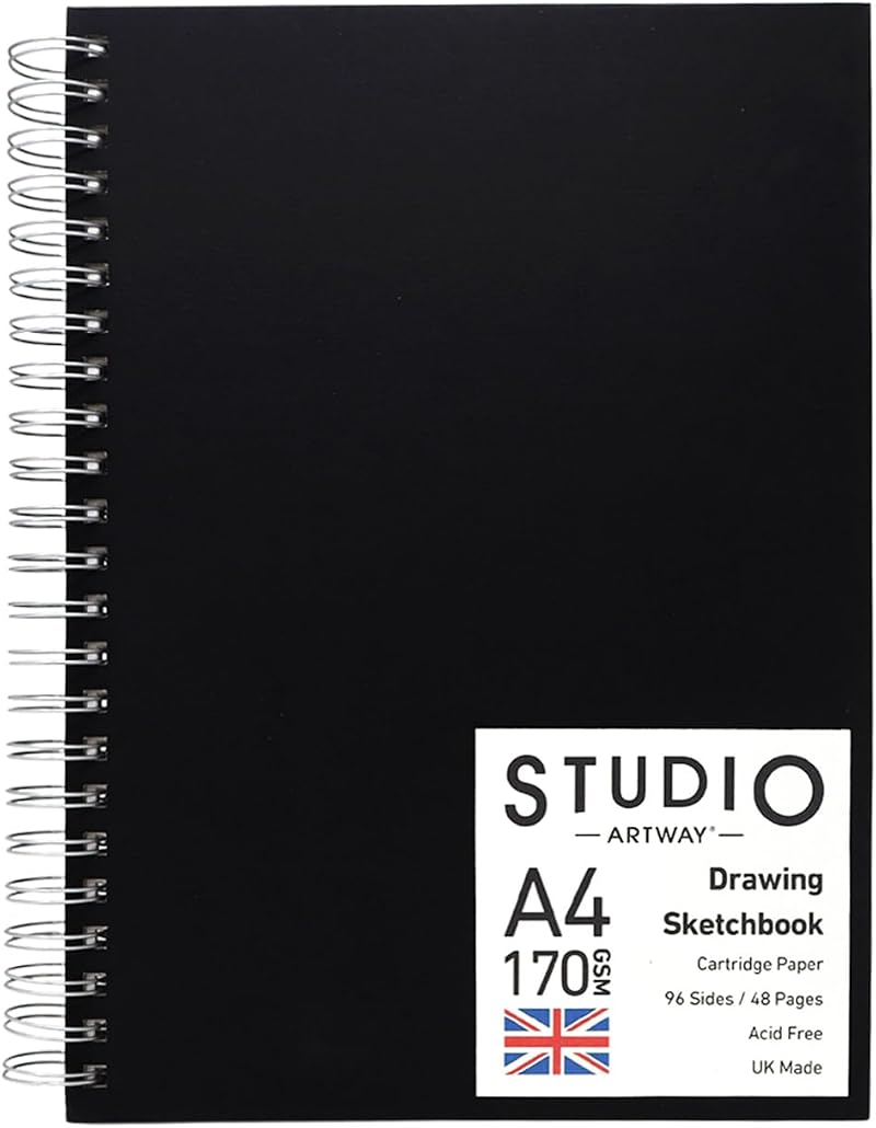 Artway Studio A4 Portrait Sketchbook 48 Pages 170gsm Spiral Bound