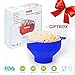 Popcorn Maker for Microwave Silicone Popcorn Popper Collapsible Popcorn with Reusable Easy to Use No BPA or PVC Toxins(blue)