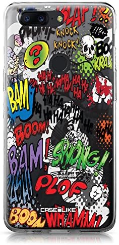 CASEiLike OnePlus 5T case, Comic Captions 2914 Pattern TPU Case Bumper Snap-on Back Cover for OnePlus 5T