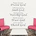 Thank God Wall Quote Sticker Decal Home Decor Vinyl Art Mural