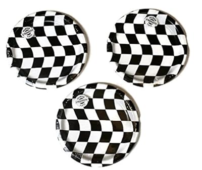 Open Wheel Indy Car Racing Checkard Flag Party Plates (24)