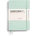 LEUCHTTURM1917 - Notebook Hardcover Medium A5-251 Numbered Pages for Writing and Journaling (Mint Green, Plain)