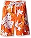 Kanu Surf Boys' Zipline Quick Dry UPF 50+ Beach Swim Trunk, Voyage Orange, 5/6