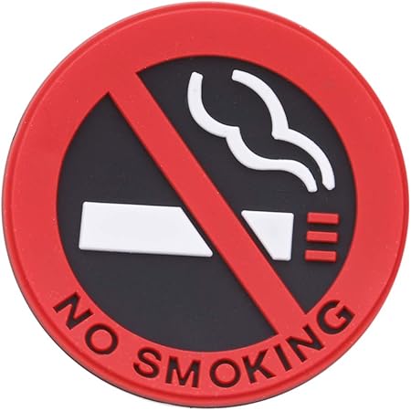 Amazon Kluma 禁煙マーク ステッカー 丸型 高耐候性 軟質樹脂製 禁煙のサイン 壁や窓の車ステッカーデカール 5枚セット ステッカー デカール 車 バイク