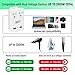 2000W Europe Travel Adapter Kit with 5 International adapters – Features Quick Charge 3.0 USB & 2-Outlets Compatible for USA, Ireland, Europe, Russia, France, UK, Australia, Italy and More