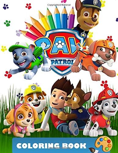 Paw Patrol Coloring Book: Paw Patrol Jumbo Coloring Book For Kids Ages 4-8, With Premium Images (Unofficial Version) Paperback – 24 July 2019