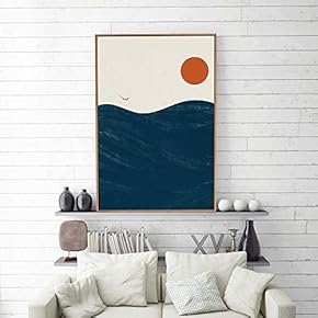 Framed Nordic Abstract Home Artwork for Living Room Bedroom