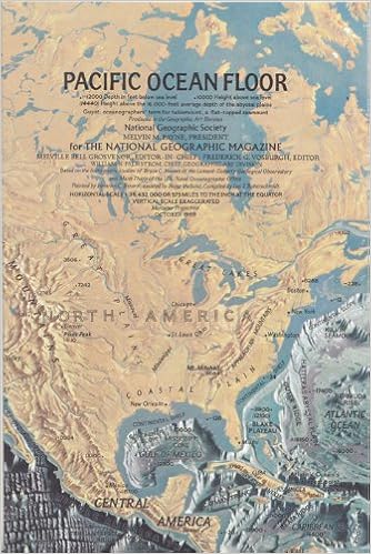 Pacific Ocean Floor National Geographic Map 1969 Amazon