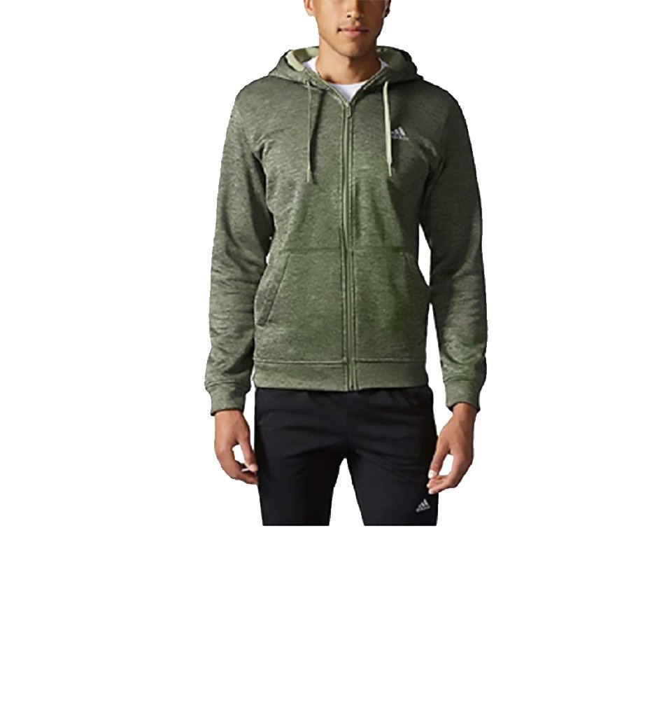 Adidas Men's Tech Fleece Full Zip Hoodie, Green Heather, Medium by adidas