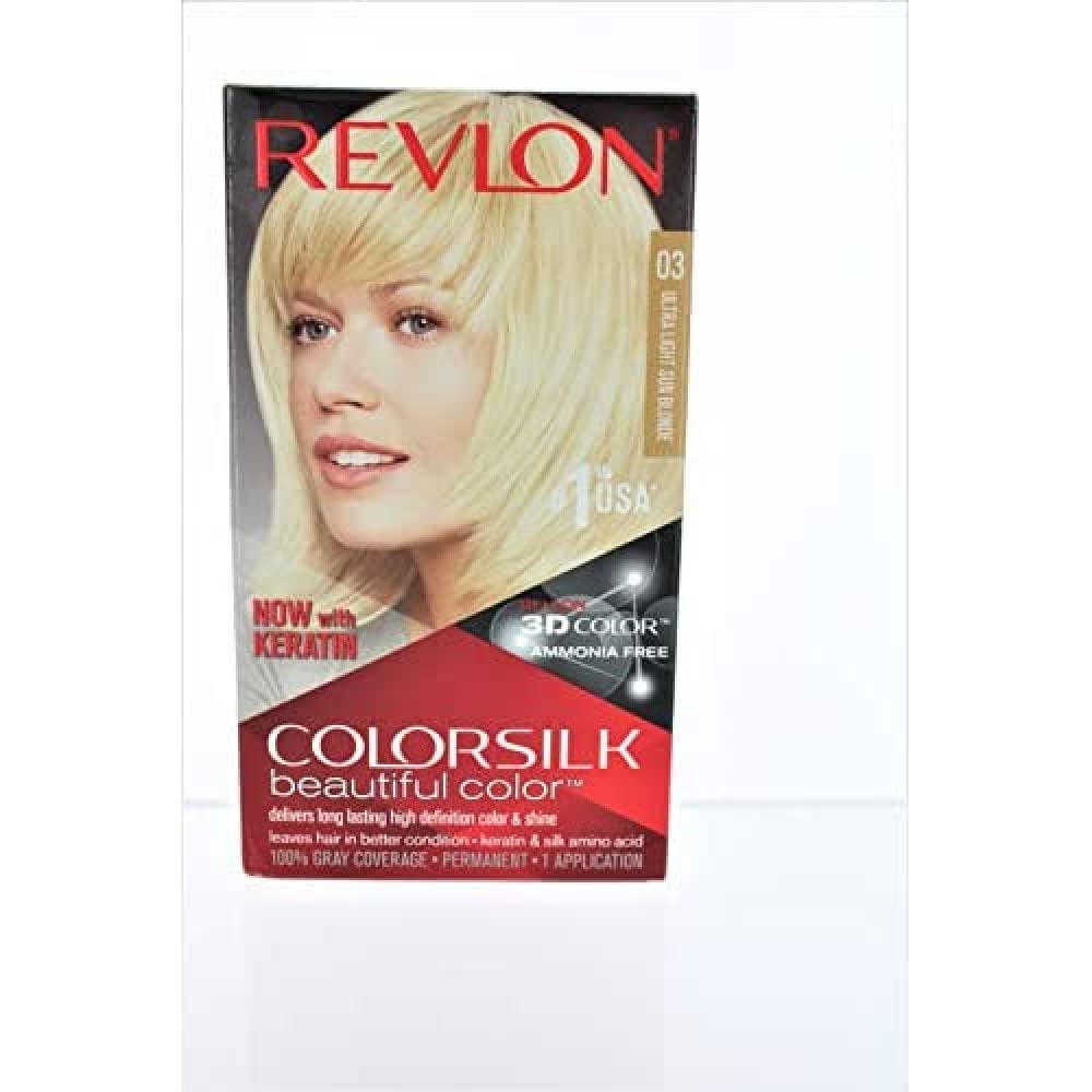 Revlon Colorsilk Permanent Color Hair Color - Ultra Light Sun Blonde, 300 ml (Pack of 3)