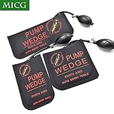 MICG Rubber Air Shim Inflatable Pry Bar and Leveling Tool Alignment Pump Wedge Inflatable Bag (3 Size)