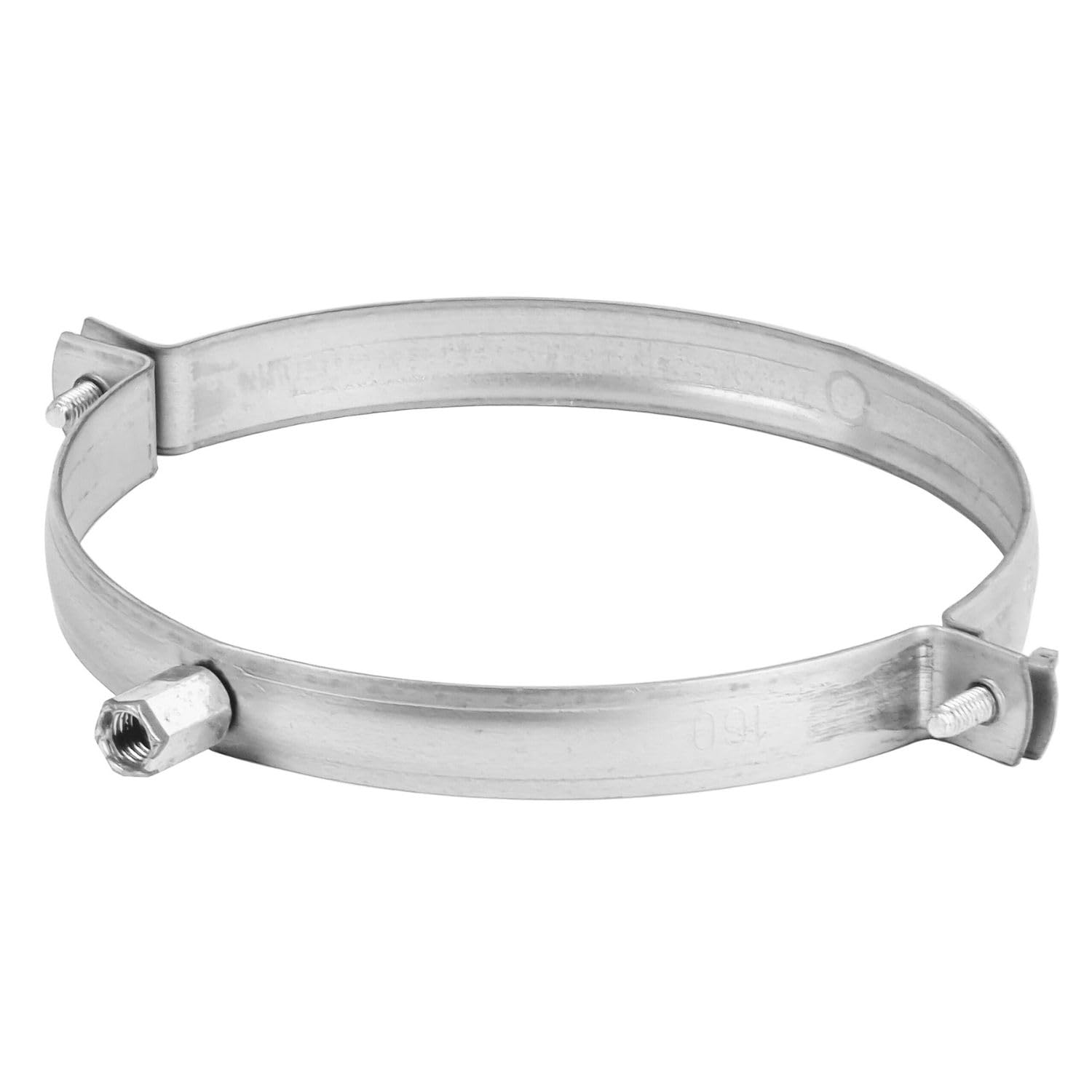 Steinberg14 - Ducting Clamp 160mm / 6.3'' - Galvanized Steel Pipe Clamp - Ventilation Ducting Holder 1 pcs