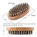 Wowax Beard Brush and Comb Set for Men - Bamboo Boar Bristle Beard Brush, Wood Beard Comb and Beard Scissors, Mustache Beard Grooming Kit to Spread Balm or Oil for Styling, Gift Box & Travel Bag