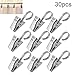 Bonayuanda 30pcs Thickening Stainless Steel Curtain Clips With Hook,Photos Clamp,Home Decoration Arts & Crafts Outdoor Party Wire Holder