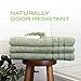 Cariloha 600 GSM Bamboo & Turkish Cotton 3 Piece Towel Set - Odor Resistant, Highly Absorbent - Set Includes 1 Bath Towel, 1 Hand Towel & 1 Washcloth - Beachwood