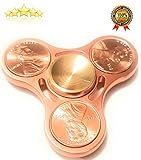 HAND SPINNER FIDGET PRIME METAL EDC TOY ADHD 100 % COPPER PLUS ULTRA DURABLE BEST HIGH SPEED RUNNER PRODUCT RUN UP BETWEEN 4 TO 5 MINUTES TOYS FOR (CHILDREN & ADULTS) GOLD