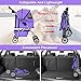 BestPet 4-Wheel Pet Stroller, Classic Purple