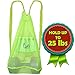 FunFitness Mesh Bag Ball Beach Toy (Green - XXL) - Large Backpack for Basketball Pool Swim