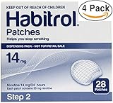 Novartis Habitrol 14mg Nicotine Patches, Step 2. Stop Smoking. 4 boxes of 28 each (112 patches) 14 MG