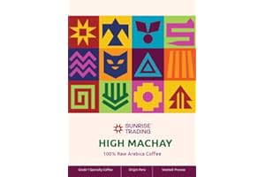 Sunrise Trading High Machay - 5 lb (80 oz) Unroasted Green Coffee Beans - Specialty Peruvian Microlot