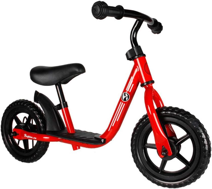 Balance Bike For Kids, No Pedal Traning Children Cycles With Adjustable Handlebar And Seat, Toddler Walking Bicycle (2-6 Years Old),Red [Energy Class A]