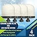 Replacement Ceramic Dome Water Filter 0.2 to 0.5 micron for Countertop & Water Coolers. First Stage of Filtration, Traps all Impurities (Set of 4)