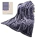 Fuzzy Blanket or Fluffy Blanket for Baby, Soft Warm Cozy Coral Fleece Toddler, Infant or Newborn Receiving Blanket for Crib, Stroller, Travel, Decorative(28Wx40L, Grape Purple)