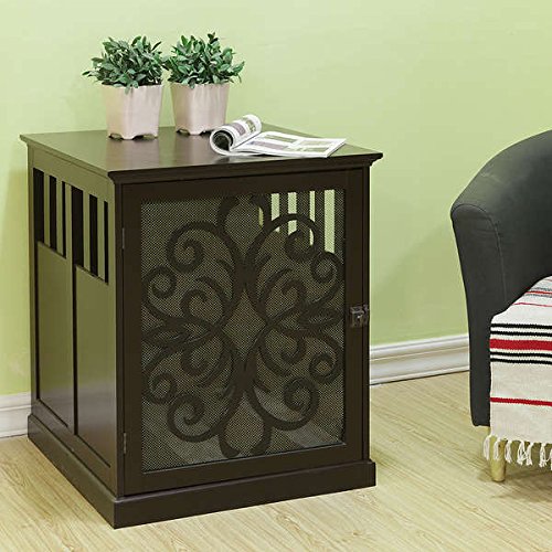 Small Tesy Residence Pet Crate with Comfortable bedding and small apartment