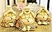 We pay your sales tax 3 Feng Shui Buddha Monks Figurines Statues Home Decor Statue Gift/Birthday Gift/House Warming Gift (3 Happy Buddha)