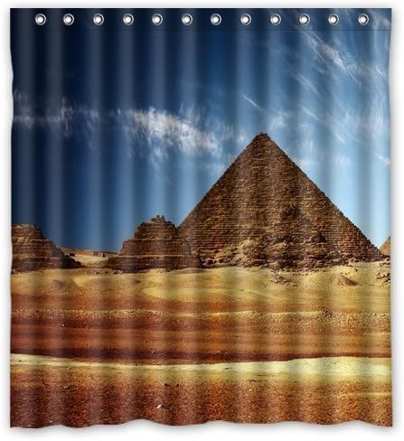 Mirryderr Ancient Divine Egypt Shower Curtain Waterproof Polyester Fabric Shower Curtain