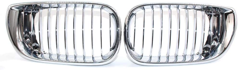Heylas Plastic grille car for BMW E46 Radiator Sport Front Matt Silver Front Hood Kidney Grille