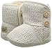 UGG Girls' I Purl Boot, Ivory, 1 M US Infant