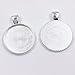 Dcatcher 24 PCS Bezel Pendant Trays Round Cabochon Settings Trays Pendant Blanks, 25mm Diameter, Silver