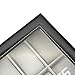 Zeeshy 20- slot Watch Box Black Pu Leather Diaplay Case Organizer Glass Top Drawer with Key Lock