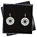 Cool Blue & Cubic Zirconia Drop Earrings