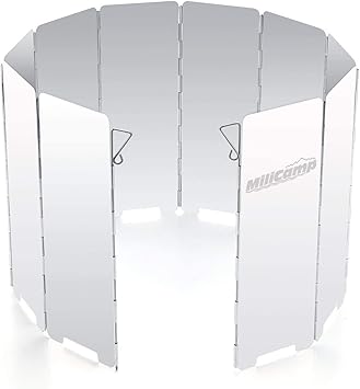 Amazon Co Jp Milicamp Windscreen Windscreen Windscreen 10 Plates For Camping q Barbecue Camping With Storage Bag Sports
