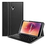 Fintie Keyboard Case for Samsung Galaxy Tab A 8.0 2017 Model T380 / T385, Smart Slim Shell Stand Cover with Detachable Wireless Bluetooth Keyboard for Galaxy Tab A 8.0 2017 SM-T380 / T385, Black