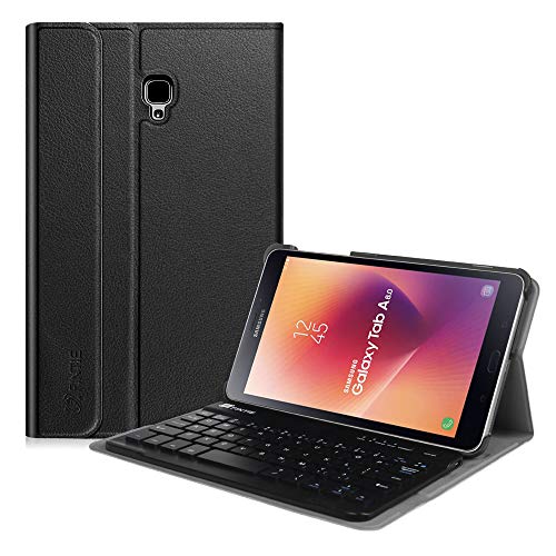 Fintie Keyboard Case for Samsung Galaxy Tab A 8.0 2017 Model T380 / T385, Smart Slim Shell Stand Cover with Detachable Wireless Bluetooth Keyboard for Galaxy Tab A 8.0 2017 SM-T380 / T385, Black