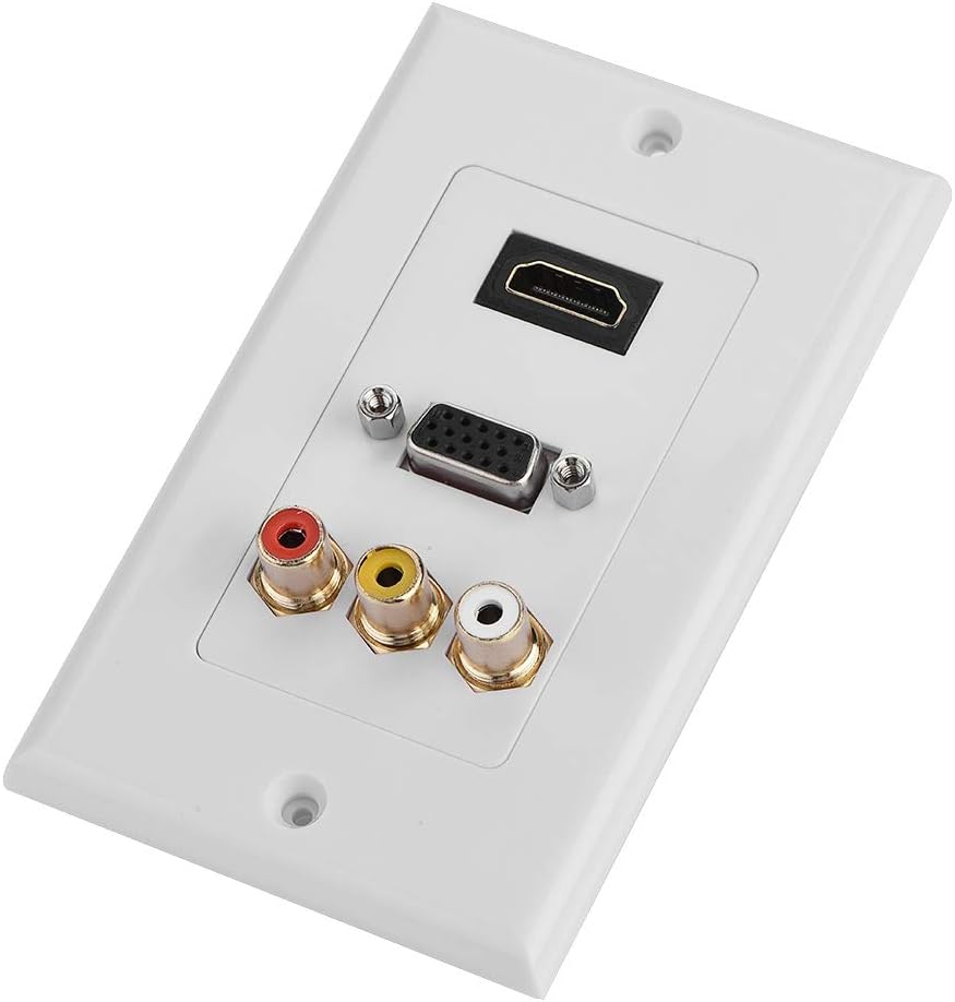 Socobeta Three in one Wall Socket Multi level Integrated Multimedia Panel with HDMI VGA Port - Image 4