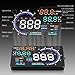 A8 HUD Head Up Display, KOBWA 5.5 inch Screen Car Windshield HUD with OBD2 Interface Plug,Display KM/h MPH,Speeding Warning,Fuel Consumption,Temperature