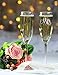 All Things Weddings, Mr. and Mrs. Wedding Glass Champagne Toasting Flutes, Reception or Engagement Bride and Groom Glasses, Set of 2
