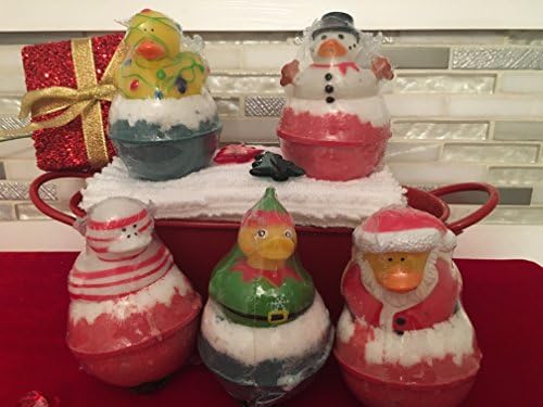 CHRISTMAS RUBBER DUCKY BATH BOMB - PERFECT FOR STOCKING STUFFERS