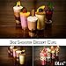 DLux 100 x 3oz Mini Dessert Cups with Lids & Spoons, Shooter - Clear Plastic Parfait Appetizer Cup - Small Reusable Cups for Tasting Party Desserts Appetizers - With Recipe Ebook