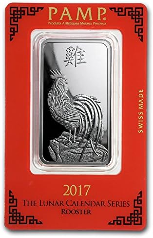 PAMP Suisse 1 oz Silver Bar (Year of the Rooster)