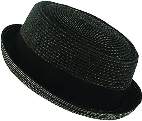 Epoch hats companyMen's Cool Summer Straw Pork Pie Derby Fedora Upturn Brim Hat
