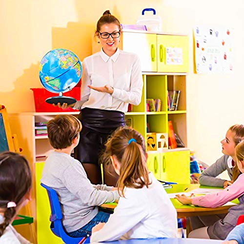 World Globe for Kids - World Globe with Stand Adults Geographic Globes Discovery World Learning Toys Globe for Kids - Globes of The World with Stand (12 Inch)