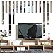 Funlife 10pcs Long Rectangle Bar Modern 3D Acrylic Wall Mirror Sticker Home Decoration Wall Border Decal Decor