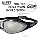 Swim Goggles | Swimming Goggles For Men Women Adults - Best Non Leaking Anti-Fog UV Protection Clear Vision - Free Goggle Case Nose and Ear Plugs Black Mirrored | U-FIT